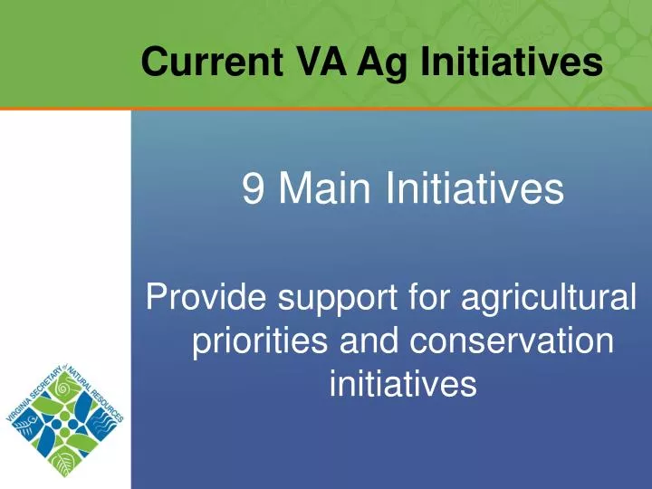 current va ag initiatives