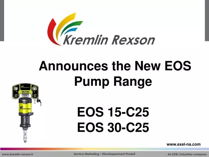 announces the new eos pump range eos 15 c25 eos 30 c25