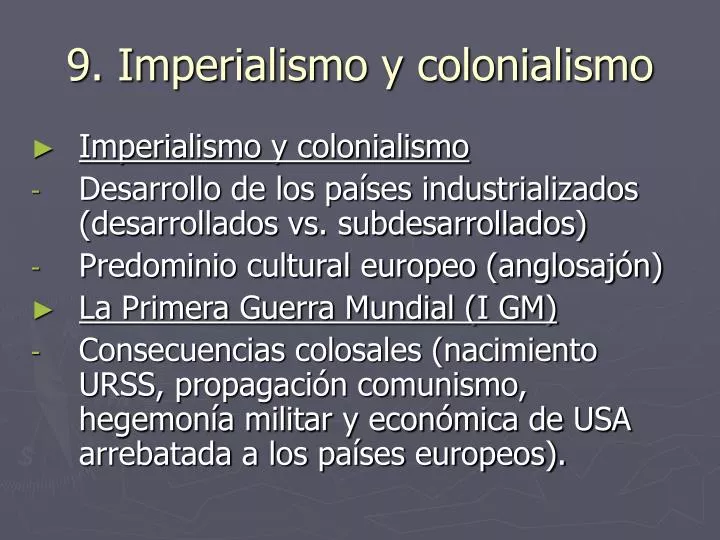 9 imperialismo y colonialismo