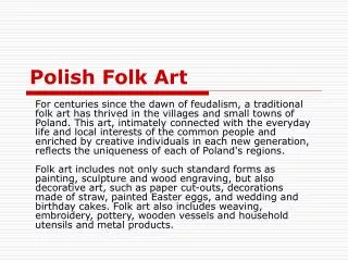 Polish Folk Art