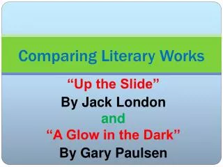 Comparing Literary Works