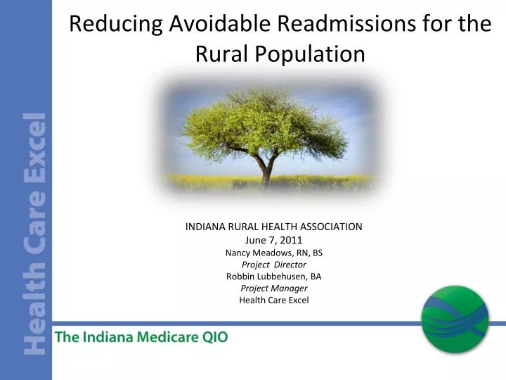 reducing avoidable readmissions for the rural population