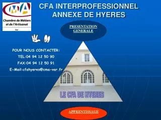 cfa interprofessionnel annexe de hyeres