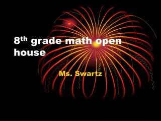 8 th grade math open house