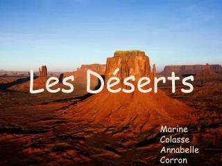 les d serts