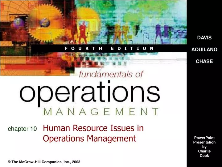 human resource issues in operations management
