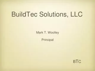 BuildTec Solutions, LLC