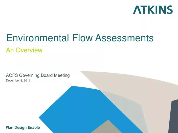 environmental flow assessments