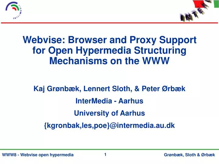 webvise browser and proxy support for open hypermedia structuring mechanisms on the www