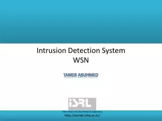 Intrusion Detection System WSN