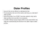 Dialer Profiles