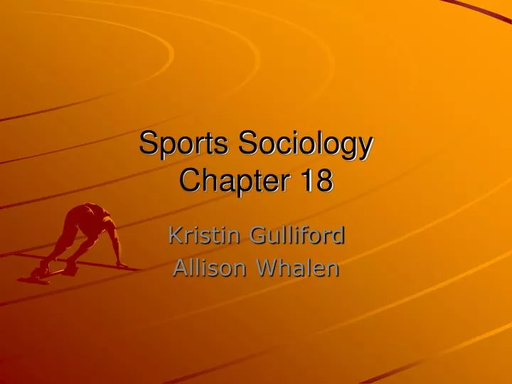 sports sociology chapter 18