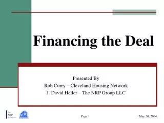 Financing the Deal