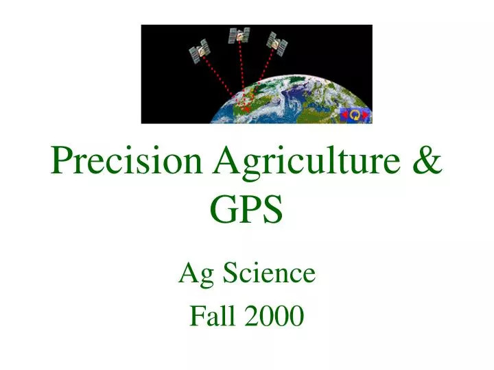 precision agriculture gps