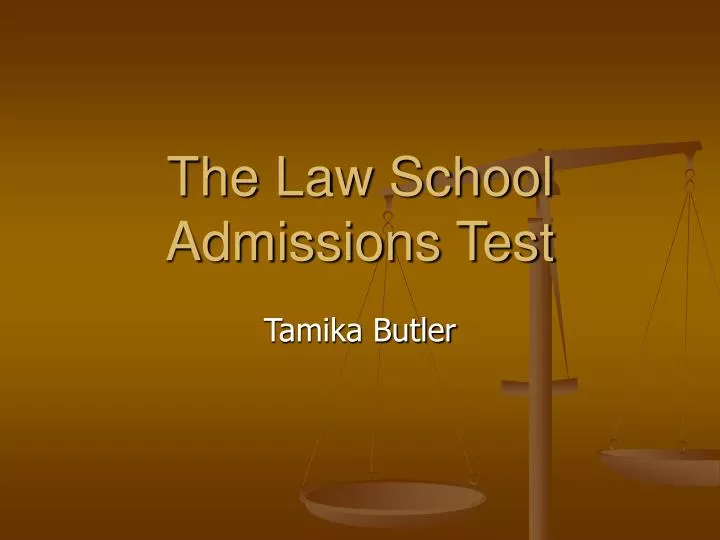 the law school admissions test