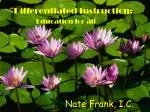 Differentiated Instruction: A New Philosophy for Education - slide 1