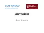 Essay writing - slide 1