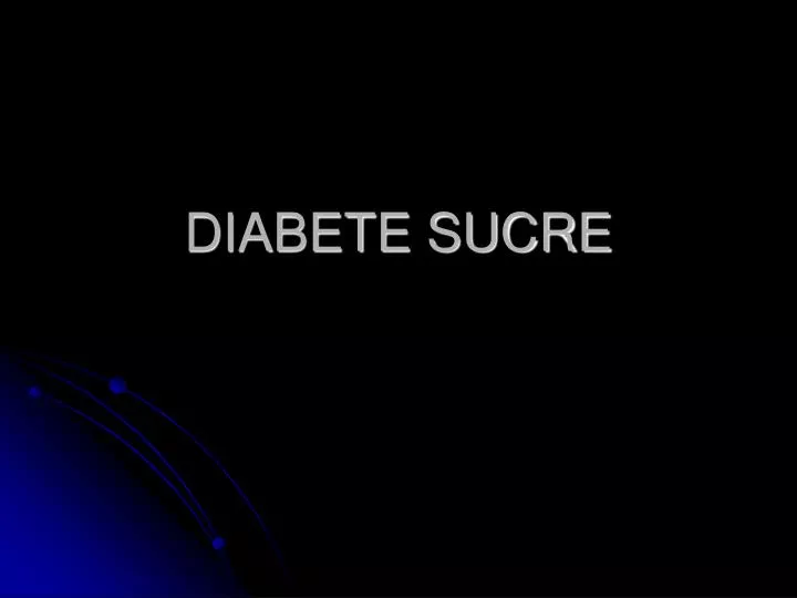 diabete sucre