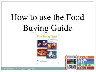 How to use the Food Buying Guide