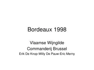 Bordeaux 1998