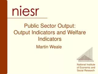 Public Sector Output: Output Indicators and Welfare Indicators