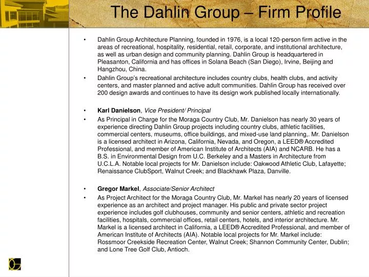 the dahlin group firm profile