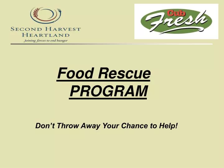 food rescue program