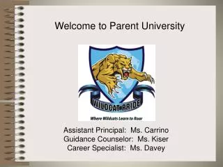 Welcome to Parent University
