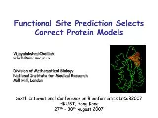 Functional Site Prediction Selects Correct Protein Models