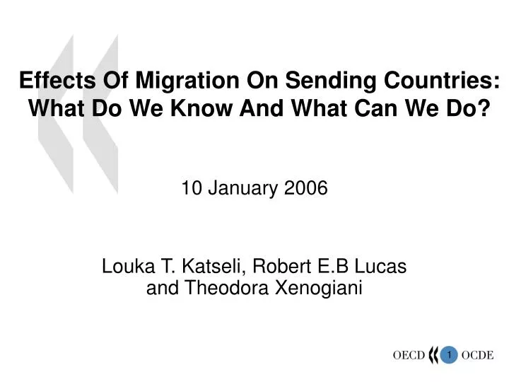 effects of migration on sending countries what do we know and what can we do