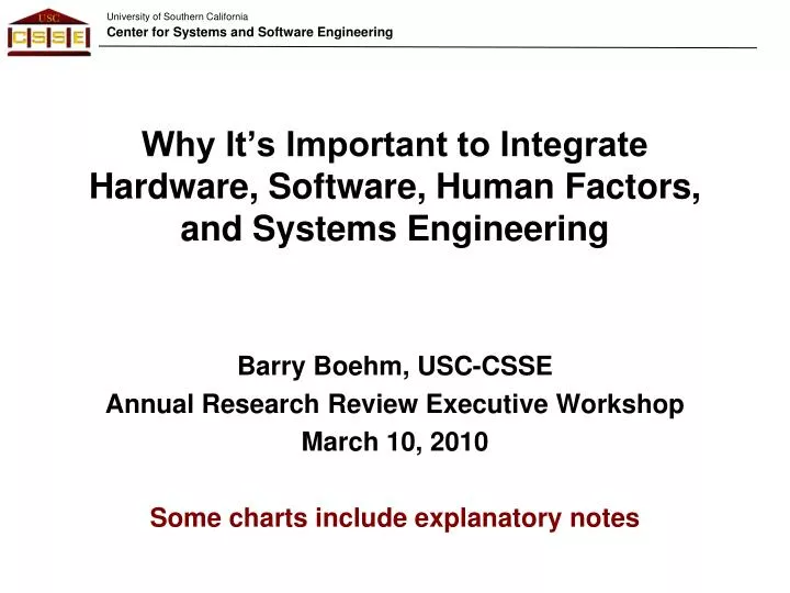 why it s important to integrate hardware software human factors and systems engineering