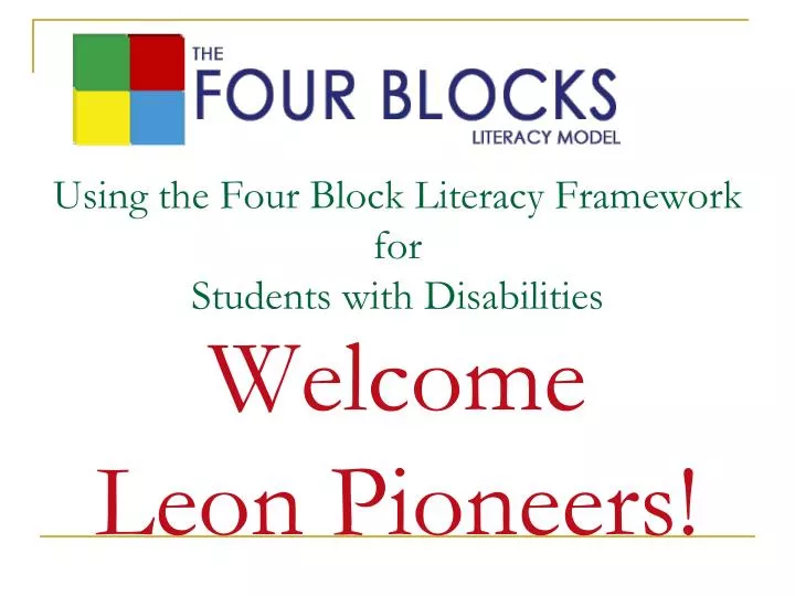 using the four block literacy framework for students with disabilities