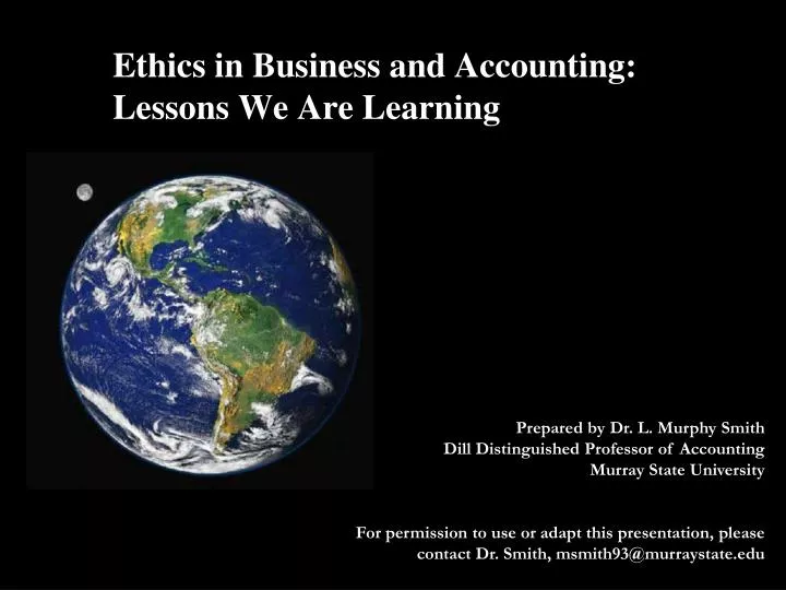ethics in business and accounting lessons we are learning