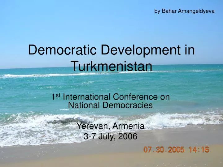 democratic development in turkmenistan