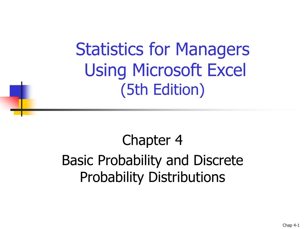 PPT - Statistics for Managers Using Microsoft Excel (5th Edition ...