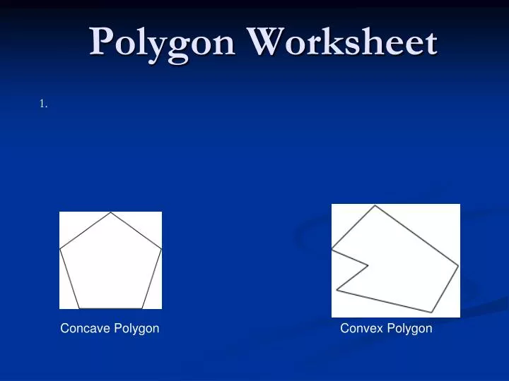 polygon worksheet