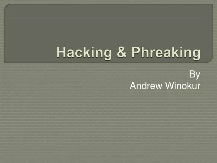 hacking phreaking