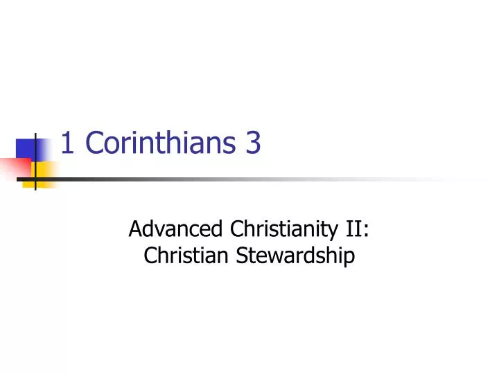 1 corinthians 3