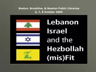 Lebanon, Israel &amp; the Hezbollah mis(Fit)