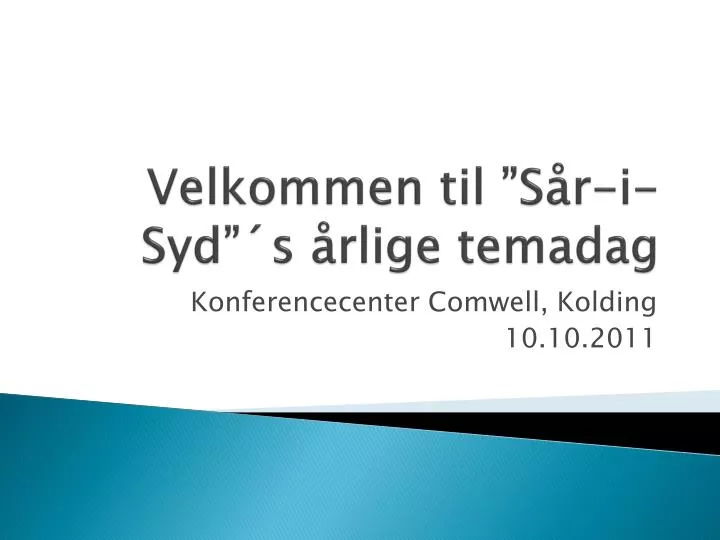 velkommen til s r i syd s rlige temadag