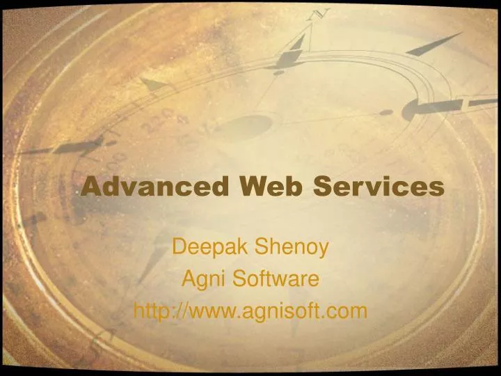 advanced web services