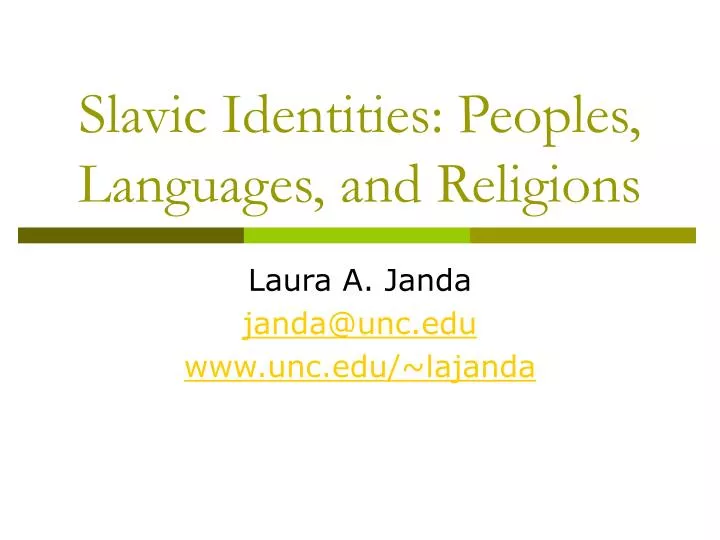 slavic identities peoples languages and religions