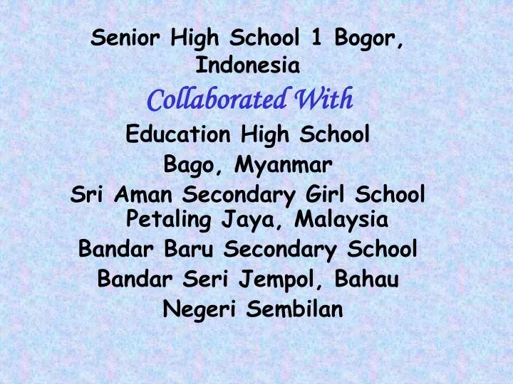 senior high school 1 bogor indonesia