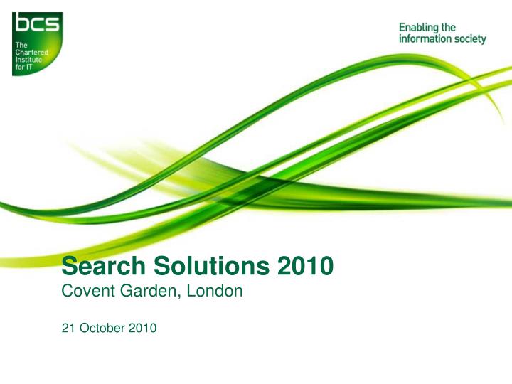 search solutions 2010