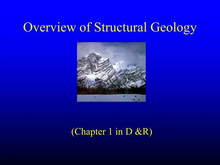 overview of structural geology