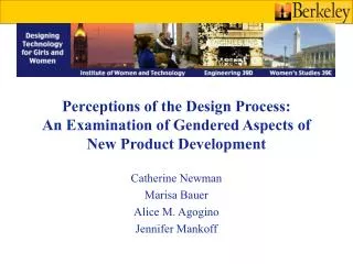 Perceptions of the Design Process: An Examination of Gendered Aspects of New Product Development