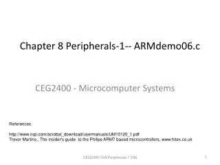 Chapter 8 Peripherals-1-- ARMdemo06.c