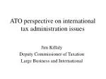 ATO perspective on international tax administration issues - slide 1