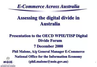 E-Commerce Across Australia