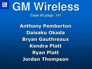 GM Wireless Case #5 page: 141